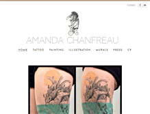 Tablet Screenshot of amandachanfreau.com